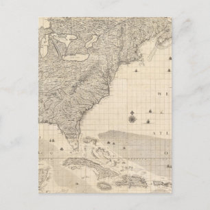 Verbundenes Britisches Imperium in Amerika Postkarte