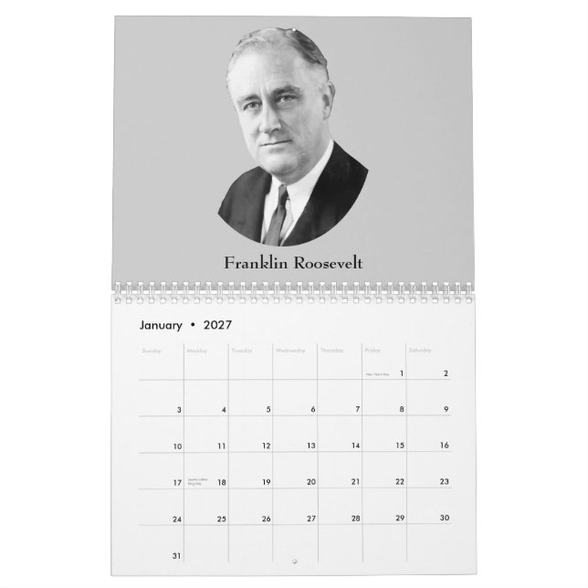 Verbündete Führer von WW2 Kalender (Jan 2027)