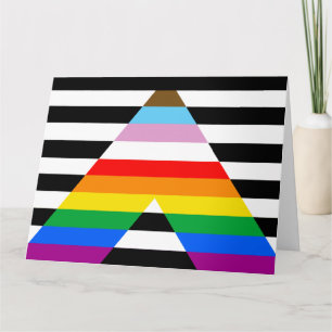 Verbündeten-Fortschritts-Regenbogenflagge Karte