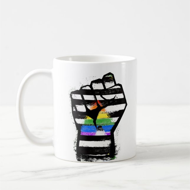 Verbündeter Stolz Faust Kaffeetasse (Links)