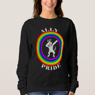 Verbündeter Stolz LGBTQ Gleichheit Regenbogen Lesb Sweatshirt