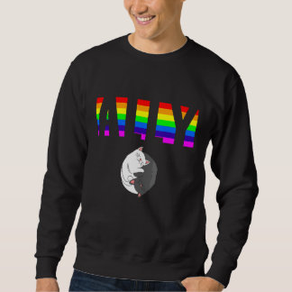 Verbündeter Stolz LGBTQ Gleichheit Regenbogen Lesb Sweatshirt