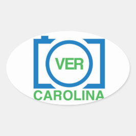 VerCarolina-Aufkleber Ovaler Aufkleber