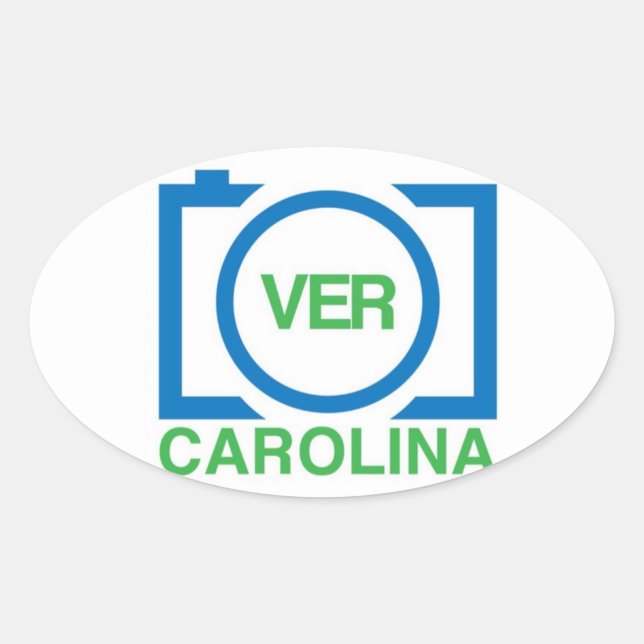 VerCarolina-Aufkleber Ovaler Aufkleber (Vorderseite)