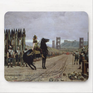 Vercingetorix vor Caesar, 52 BC, 1886 Mousepad