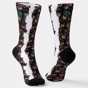 Verdächtige Katzen Socken