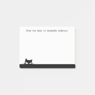 Verdächtige schwarze Katze Personalisierte Notizen