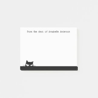 Verdächtige schwarze Katze Personalisierte Notizen