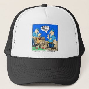 Verdächtiges Paket Funny Police Cartoon Geschenke Truckerkappe