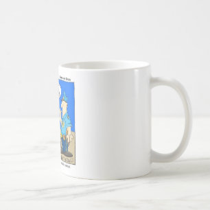 Verdächtiges Paket Lustiger Polizei-Cartoon-Gesche Kaffeetasse