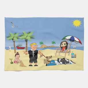 Verdammt beachy geschirrtuch