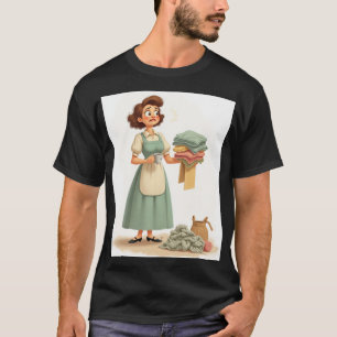 Verdammt Mama Wäschechaos Frustrierte Hausfrau Vin T-Shirt