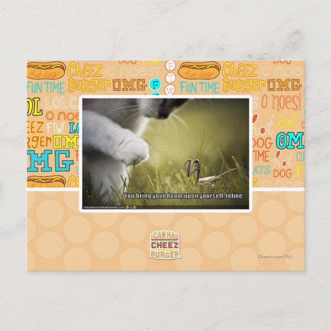 Verdammt über euch postkarte (Vorderseite)