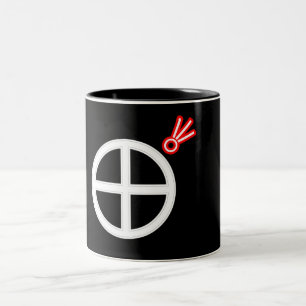 verdammt zweifarbige tasse