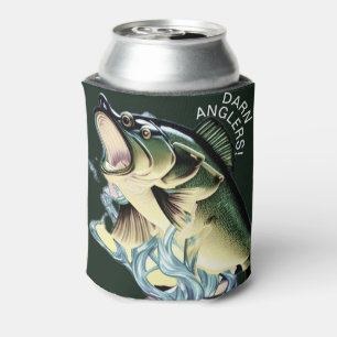"Verdammte Angler!" Lustiger erschrockener Fisch G Dosenkühler