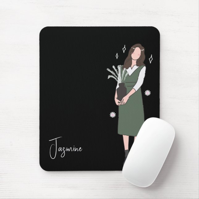 Verdant Blossom individuell anpassbar Mousepad (Mit Mouse)