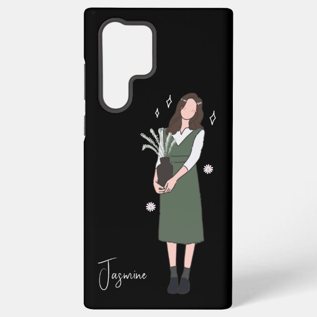 Verdant Blossom individuell anpassbar Samsung Galaxy Hülle (Rückseite)