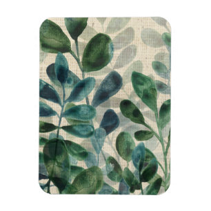 Verdant-Eleganz - tropische Blätter Magnet