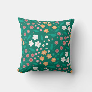 Verdant Floral Harmony Kissen