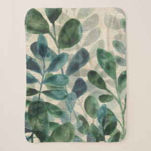 Verdant Sophisticiness - Tropische Blätter Sherpadecke