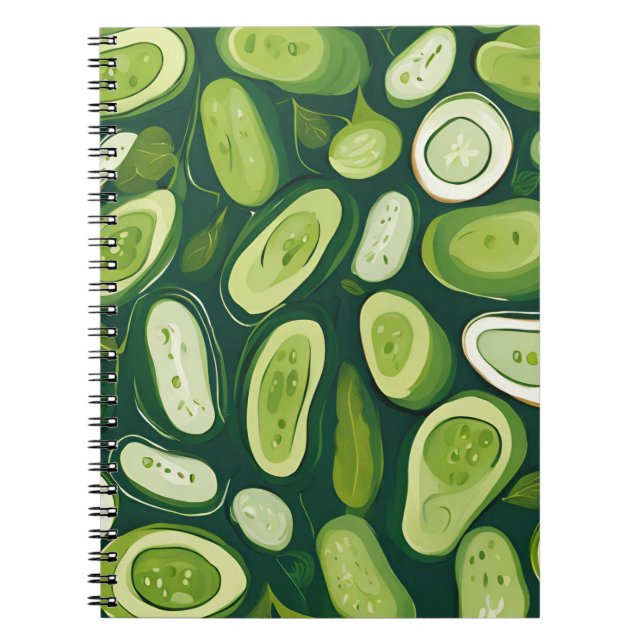 Verdant Veggie Notebook Notizblock (Vorderseite)