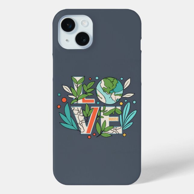 🌎 Verdant Visions: Öko Liebe Telefonzelle 🍃 💚 Case-Mate iPhone Hülle (Rückseite)