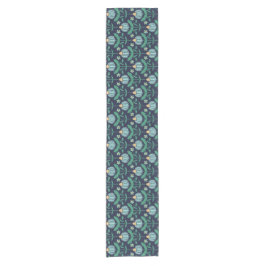 Verdant Whimsy Blue Kurzer Tischläufer
