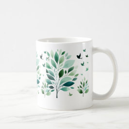 Verdant Whispers Chickadee Kaffeetasse