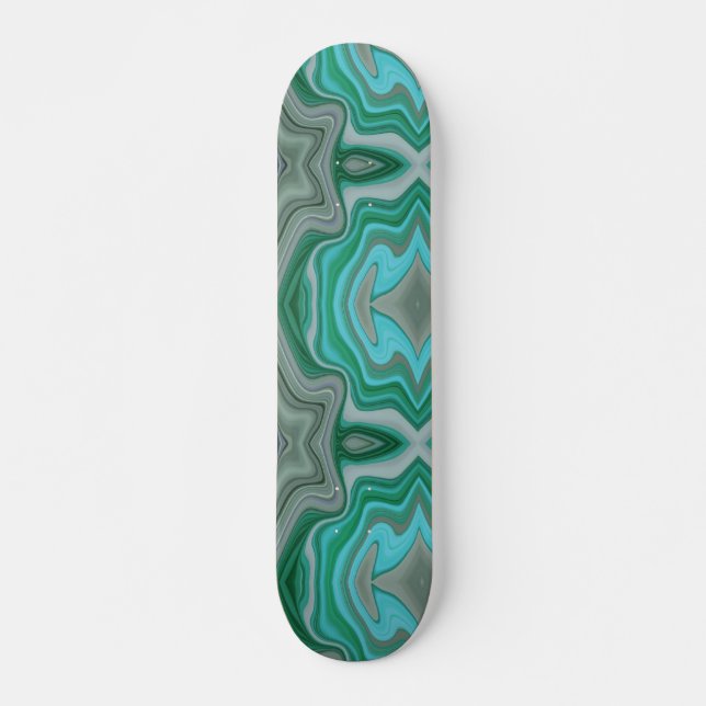 Verde con turquesa skateboard (Vorne)
