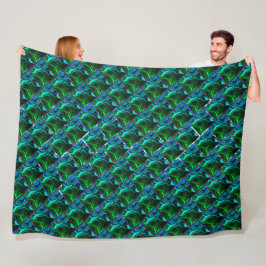 Verde esmeralda e curvas, sob grade niquelada? fleecedecke