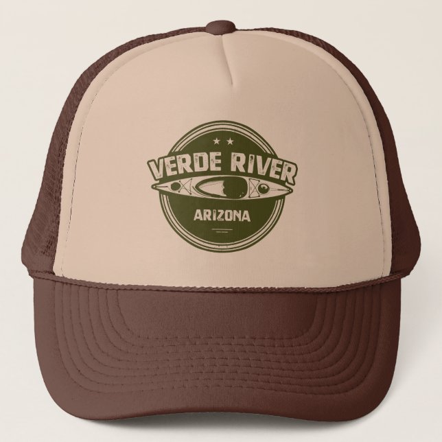 Verde River Arizona Kayaking Truckerkappe (Vorderseite)