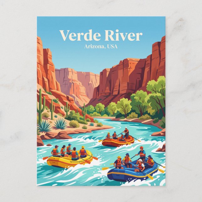 Verde River USA Postkarte (Vorderseite)