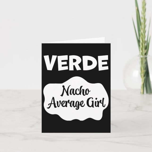 Verde Taco Sauce Kostüm Frauen Männer Kinder Hallo Karte (Vorderseite)