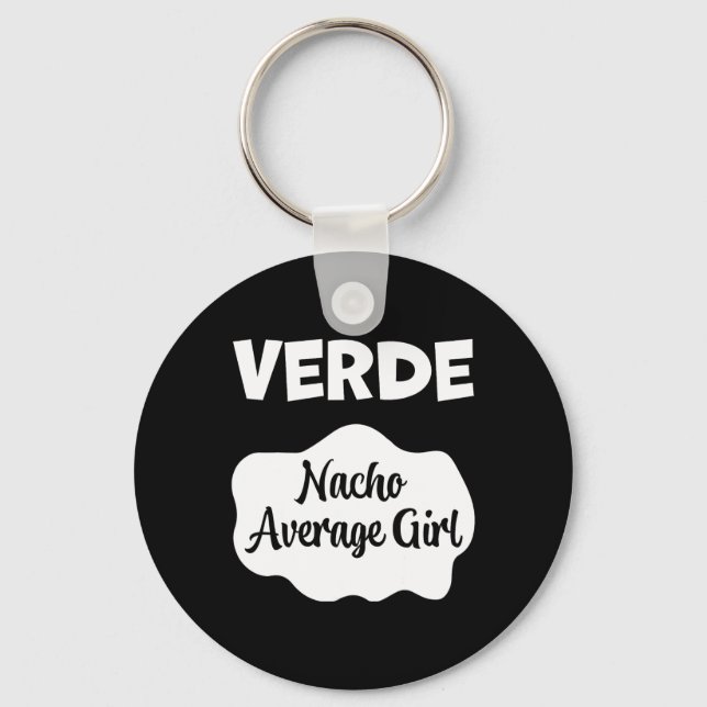 Verde Taco Sauce Kostüm Frauen Männer Kinder Hallo Schlüsselanhänger (Vorderseite)