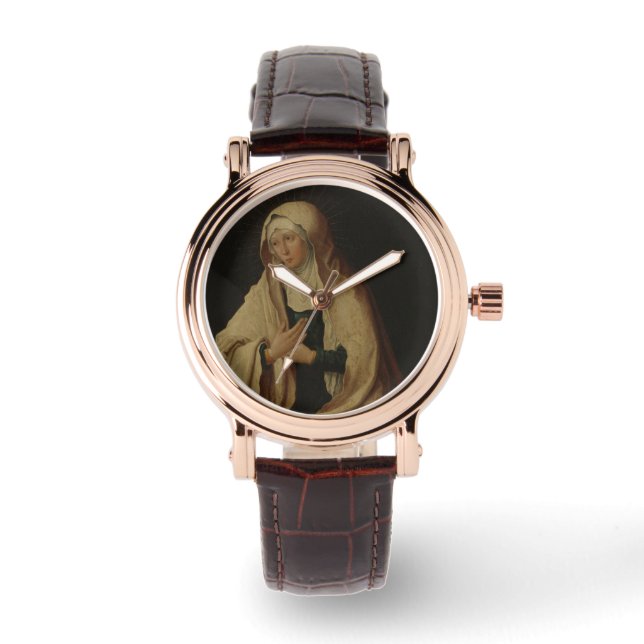 Verdeckte Jungfrau Mary (von Lucas van Leyden) Armbanduhr (Vorderseite)