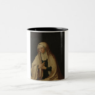 Verdeckte Jungfrau Mary (von Lucas van Leyden) Zweifarbige Tasse