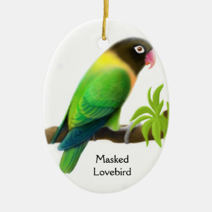 Verdeckte Liebe-Vogel-Verzierung Keramik Ornament