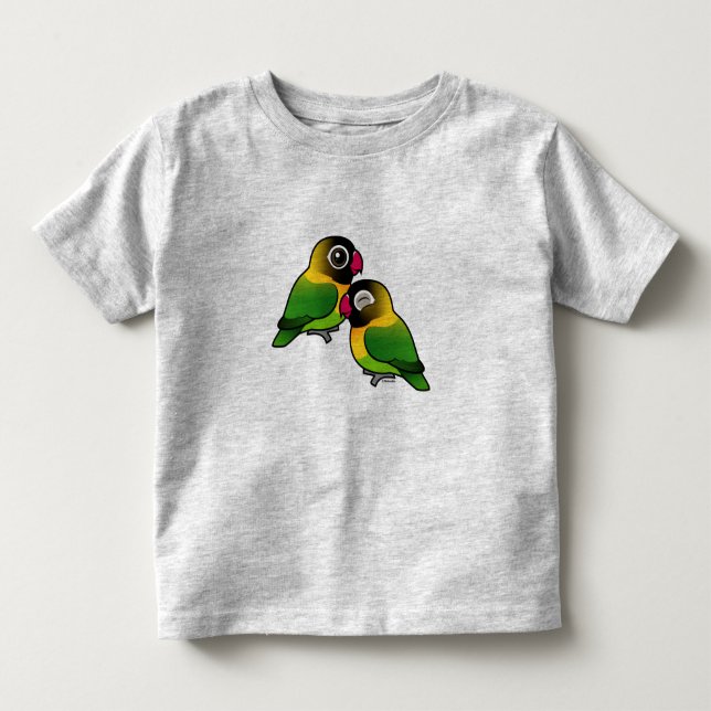 Verdeckte Lovebird-entzückende Paare Kleinkind T-shirt (Vorderseite)