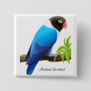 Verdecktes Lovebird-Button Button