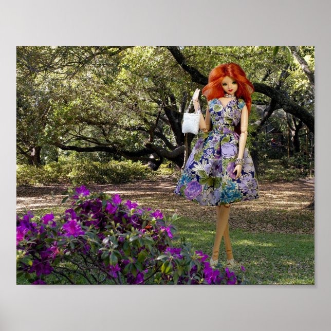 Verdi & Houston Zoo Florals Poster (Vorne)