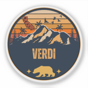 Verdi, Kalifornien Aufkleber
