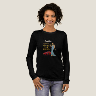 Verdiene Geld, nicht Freunde Glamour Jetset Design Tri-Blend Shirt