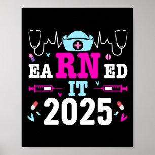 Verdiente es 2025 Krankenpflege Abschluss Nurse Sc Poster