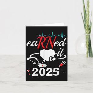 verdiente es Krankenschwester Abschluss 2025 Nursi Karte