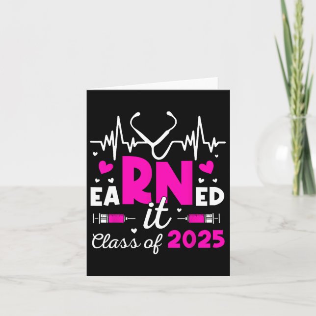 verdiente it Cl von 2025 Nurse Graduate rn lpn Cl  Karte (Vorderseite)