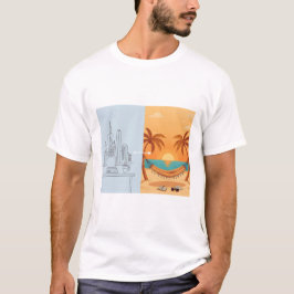 Verdiente Ruhe Vintag Sunset Comfort T - Shirt