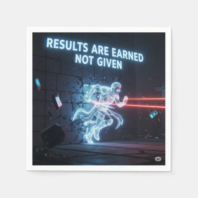 Verdiente Threads: Das Grind ist real Serviette (Vorderseite)