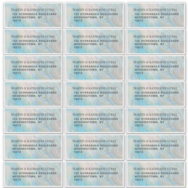 Verdigris Agate Étiquette de la poste 21 par feuil (Devant)