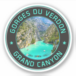 Verdon-Schlucht - les Gorges du Verdon Reise Aufkleber