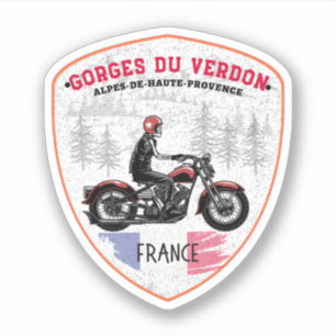 Verdon-Schlucht - les Gorges du Verdon Reise motob Aufkleber